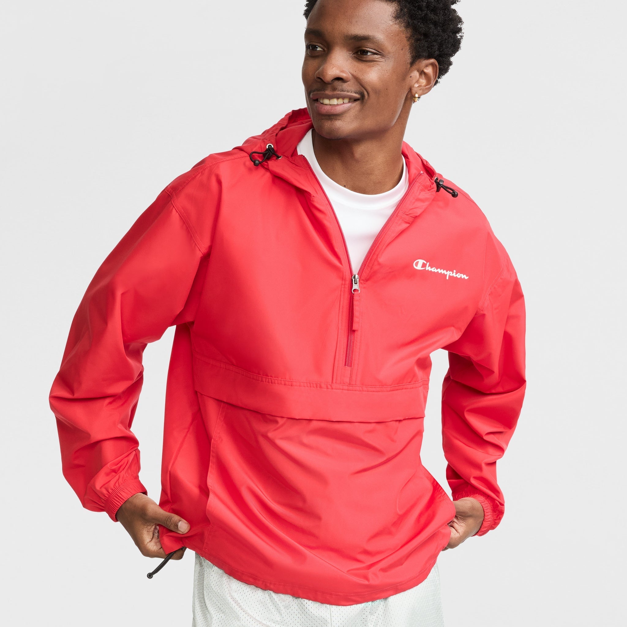 Stadium Packable Jacket. Script Logo