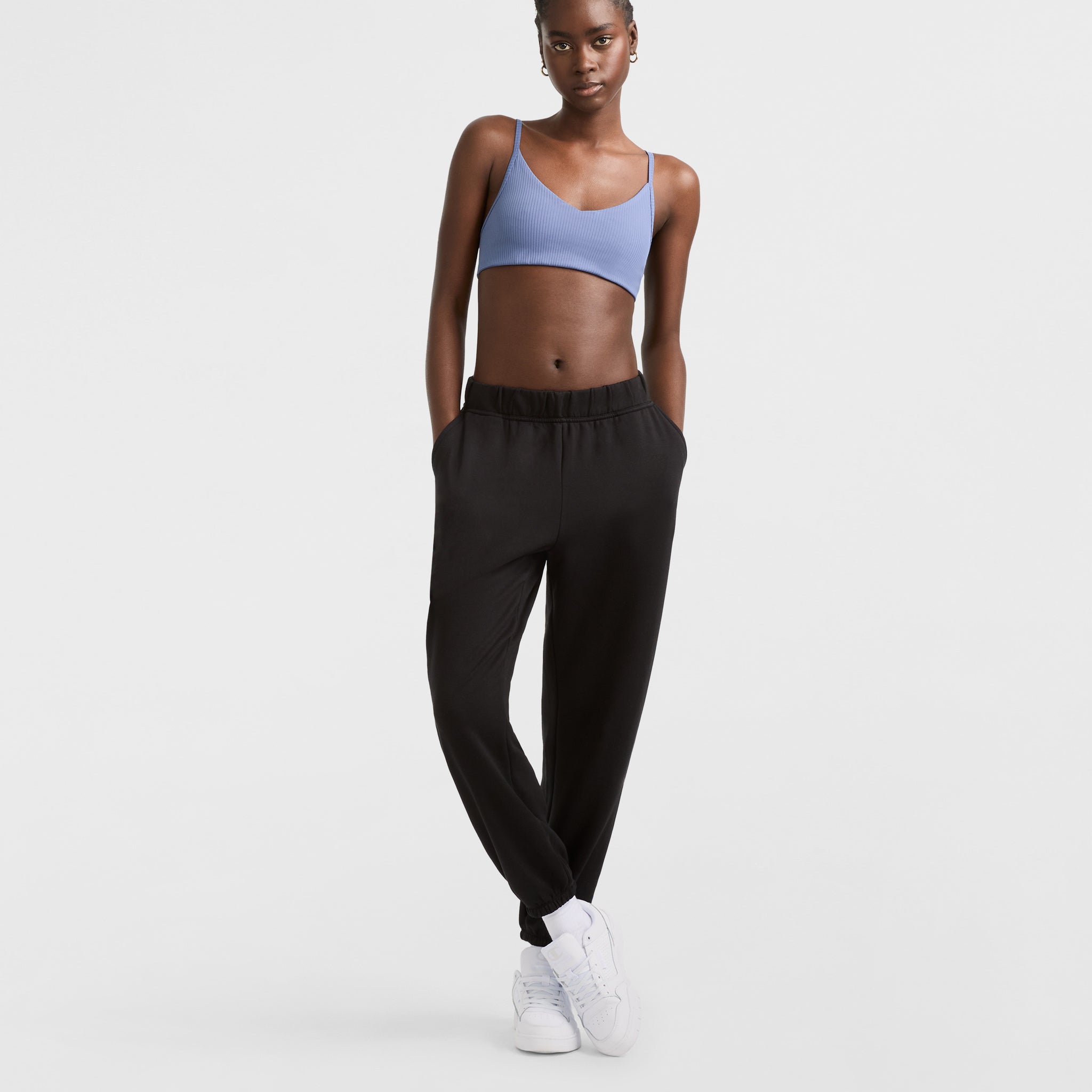 Soft Touch Ribbed Sports Bra. C Logo - Image 5